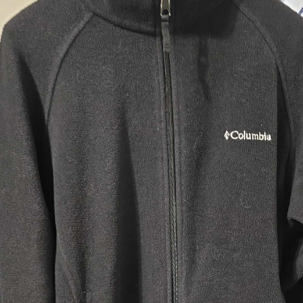 Columbia Charcoal Full-Zip Fleece Jacket